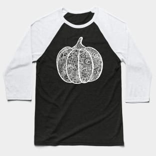 Pumpkin Zentangle Baseball T-Shirt